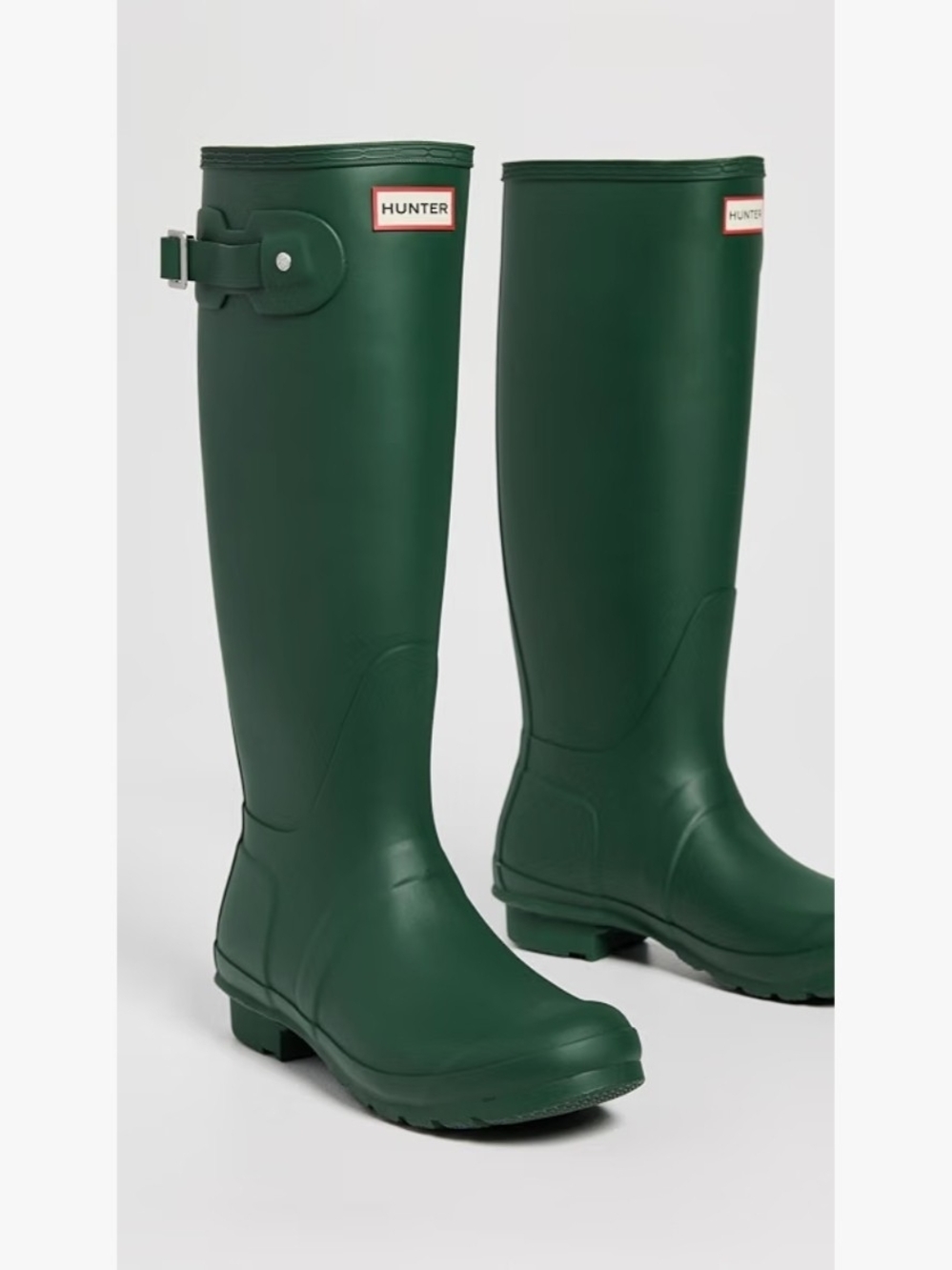 Hunter Women's Original Tall Rain Boots in Green Sz 8
